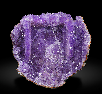 Quartz (variety amethyst) after Fluorite.